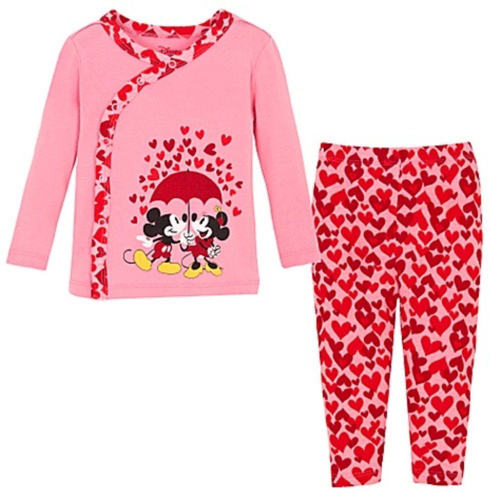 Disney - Mickey & Minnie Sweetheart Infant Pajamas